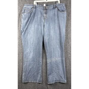 Venezia Jeans Womens Sz 23 Light Wash Blue Denim Lane Bryant Straight Leg Plus